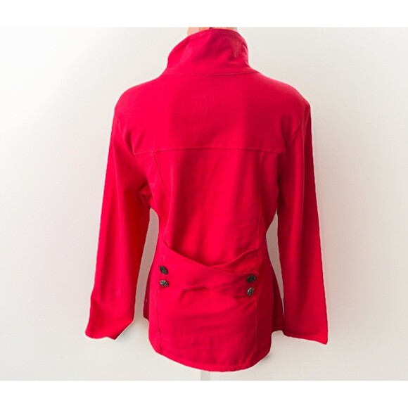 Neon Buddha Red Cotton Lightweight Jacket Size S Button Up - Picture 4 of 7